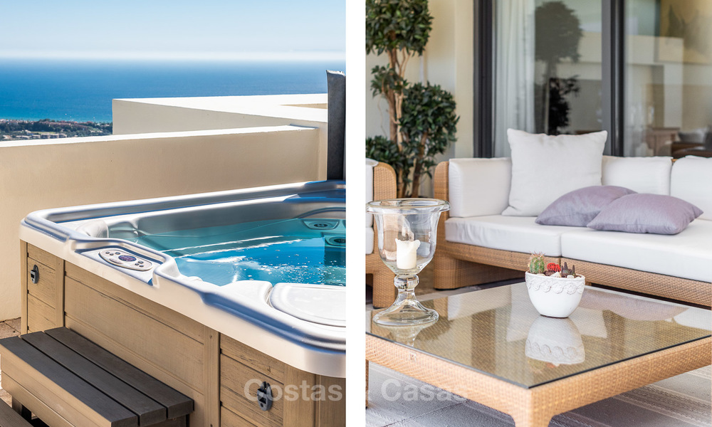 Penthouse moderne, impressionnant et très luxueux avec vue panoramique sur mer à vendre, Marbella Est, Marbella 10289