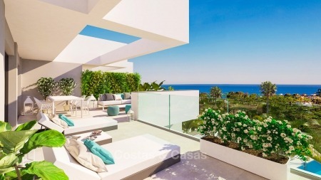 Magnifiques appartements de luxe contemporains avec vue imprenable sur mer à vendre, à quelques pas de la plage, La Duquesa, Manilva, Costa del Sol 10825