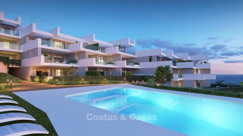 Magnifiques appartements de luxe contemporains avec vue imprenable sur mer à vendre, à quelques pas de la plage, La Duquesa, Manilva, Costa del Sol 10827