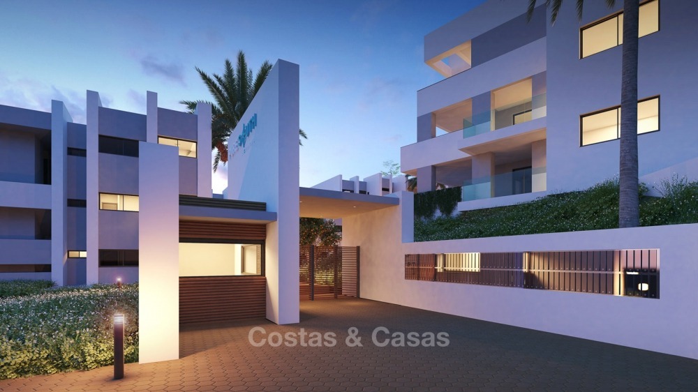 Magnifiques appartements de luxe contemporains avec vue imprenable sur mer à vendre, à quelques pas de la plage, La Duquesa, Manilva, Costa del Sol 10830