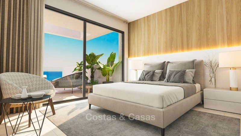 Magnifiques appartements de luxe contemporains avec vue imprenable sur mer à vendre, à quelques pas de la plage, La Duquesa, Manilva, Costa del Sol 10832 