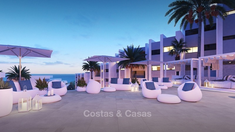 Magnifiques appartements de luxe contemporains avec vue imprenable sur mer à vendre, à quelques pas de la plage, La Duquesa, Manilva, Costa del Sol 10838 