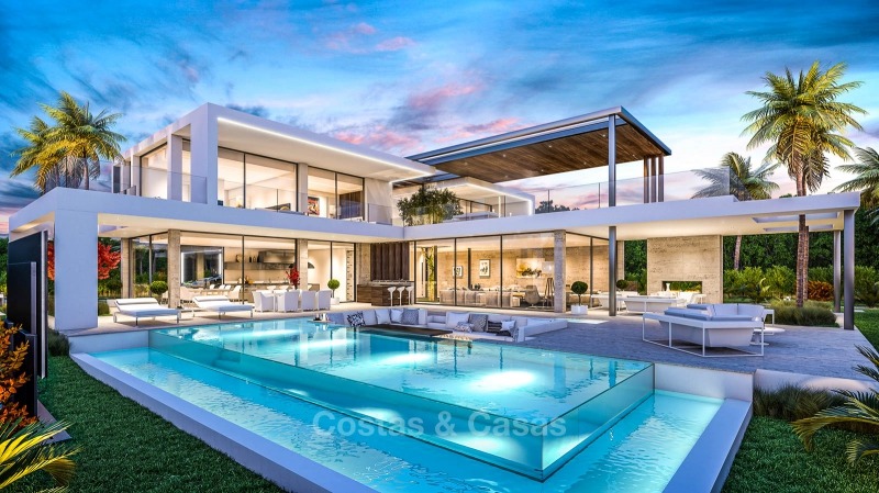 Luxueuse villa contemporaine à deux pas de la plage à vendre, New Golden Mile entre Marbella et Estepona 10861 
