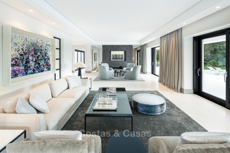 Villa de luxe impressionnante, très spacieuse et rénovée à vendre sur le Golden Mile à Sierra Blanca, Marbella 10926 