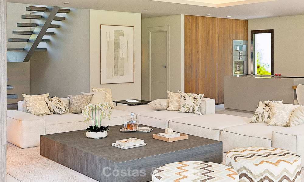 Nouvelles villas de luxe modernes et exclusives dans un complexe de golf à vendre à Mijas, Costa del Sol 10992