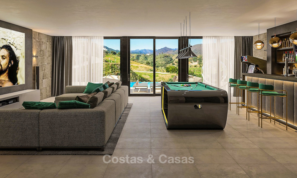 Nouvelles villas de luxe modernes et exclusives dans un complexe de golf à vendre à Mijas, Costa del Sol 10997