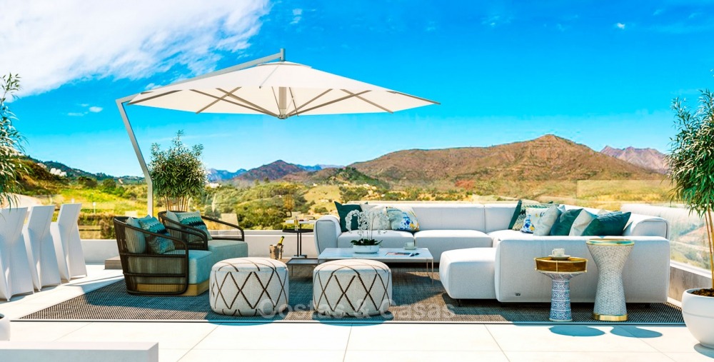 Nouvelles villas de luxe modernes et exclusives dans un complexe de golf à vendre à Mijas, Costa del Sol 11005
