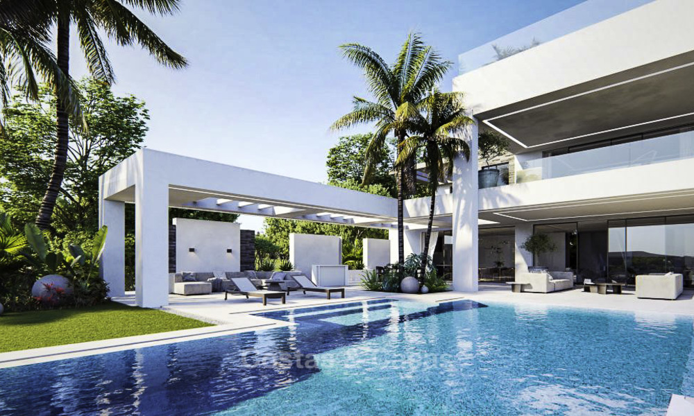 Villa de luxe de haut standing de style contemporain directement sur le golf à vendre, Benahavis - Marbella 11726