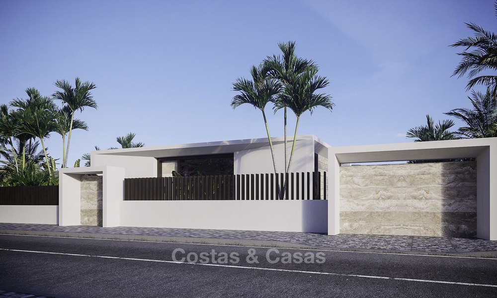 Jolies villas de golf neuves et modernes à vendre à Estepona, Costa del Sol 12021