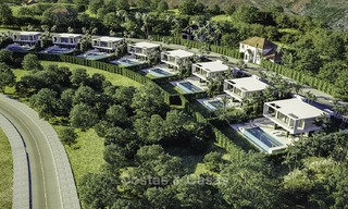 Jolies villas de golf neuves et modernes à vendre à Estepona, Costa del Sol 12022 