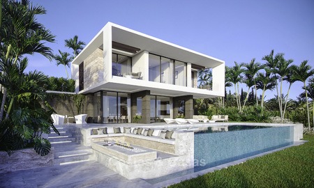 Jolies villas de golf neuves et modernes à vendre à Estepona, Costa del Sol 12025