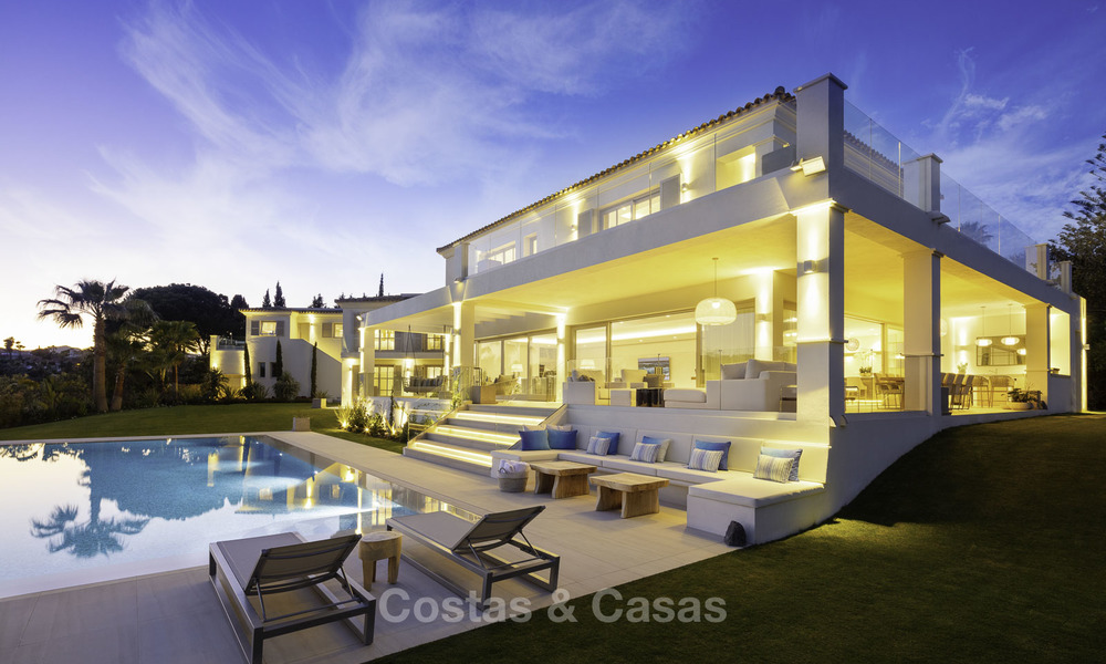 Prestigieuse villa de luxe sur le golf avec vue exceptionnelle sur la mer à vendre, à Nueva Andalucia, Marbella 17143
