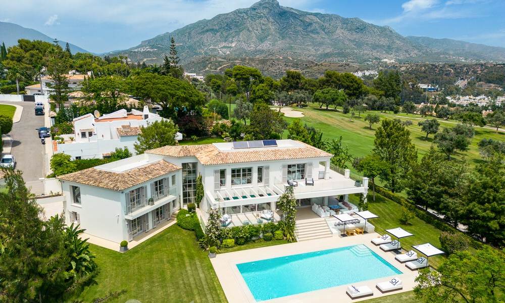 Prestigieuse villa de luxe sur le golf avec vue exceptionnelle sur la mer à vendre, à Nueva Andalucia, Marbella 57160