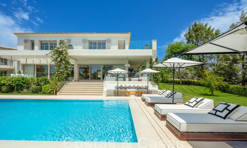 Prestigieuse villa de luxe sur le golf avec vue exceptionnelle sur la mer à vendre, à Nueva Andalucia, Marbella 57165