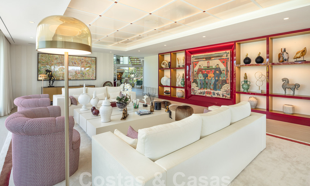 Prestigieuse villa de luxe sur le golf avec vue exceptionnelle sur la mer à vendre, à Nueva Andalucia, Marbella 57179