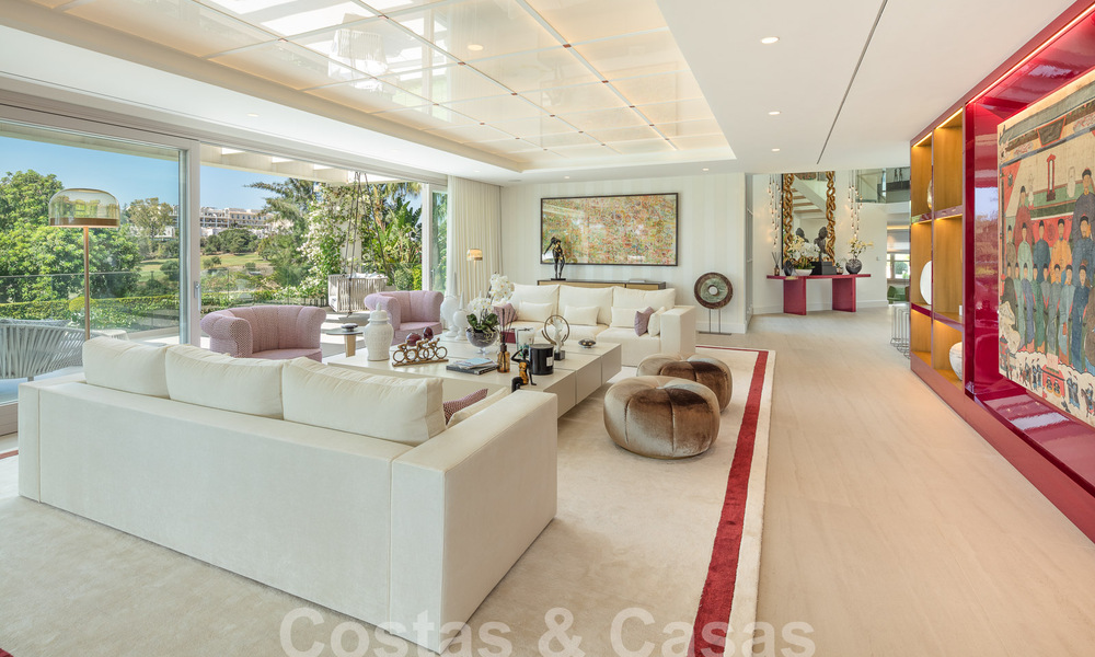 Prestigieuse villa de luxe sur le golf avec vue exceptionnelle sur la mer à vendre, à Nueva Andalucia, Marbella 57180
