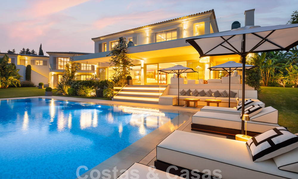 Prestigieuse villa de luxe sur le golf avec vue exceptionnelle sur la mer à vendre, à Nueva Andalucia, Marbella 57207