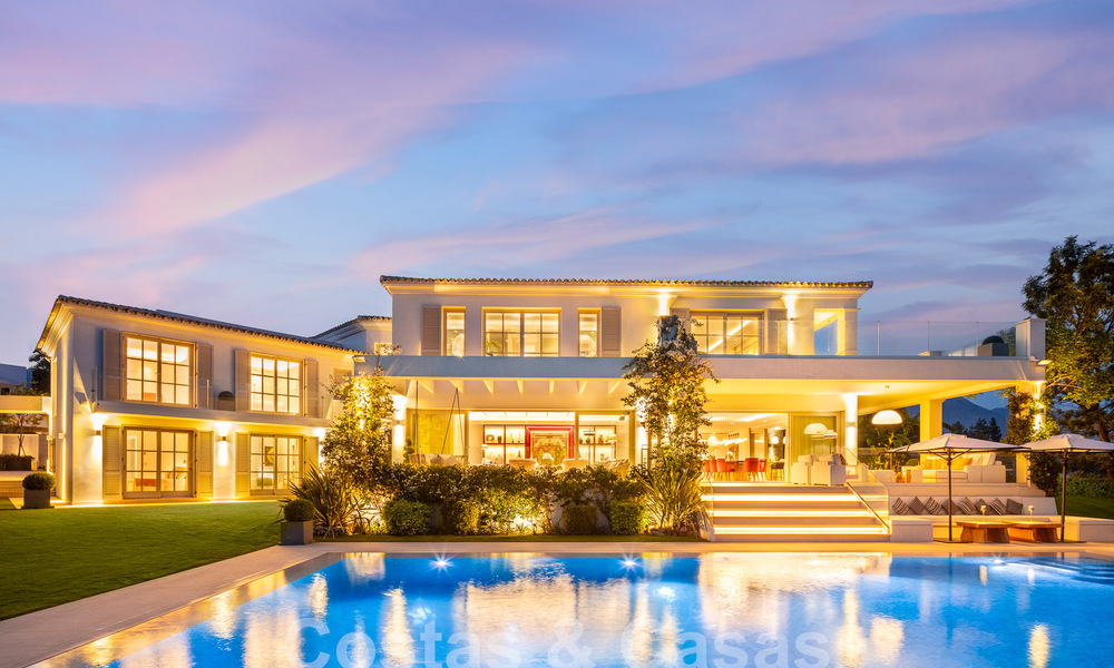 Prestigieuse villa de luxe sur le golf avec vue exceptionnelle sur la mer à vendre, à Nueva Andalucia, Marbella 57208