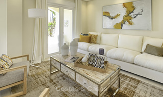 Charmante maison de ville entièrement rénovée avec vue sur la mer et les montagnes à vendre, dans une prestigieuse urbanisation de golf, Benahavis, Marbella 15347 