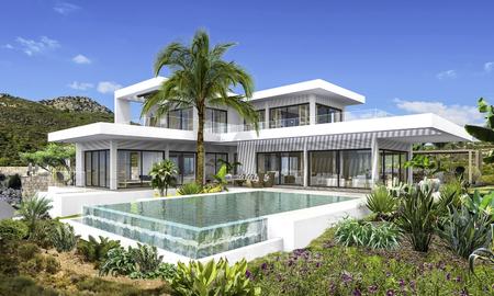 Villa de luxe moderne neuve avec vue panoramique sur la mer à vendre à Benahavis - Marbella 12525