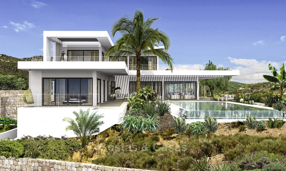 Villa de luxe moderne neuve avec vue panoramique sur la mer à vendre à Benahavis - Marbella 12526