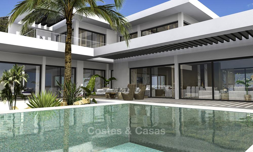 Villa de luxe moderne neuve avec vue panoramique sur la mer à vendre à Benahavis - Marbella 12531
