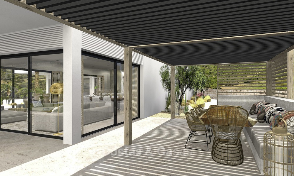 Villa de luxe moderne neuve avec vue panoramique sur la mer à vendre à Benahavis - Marbella 12536