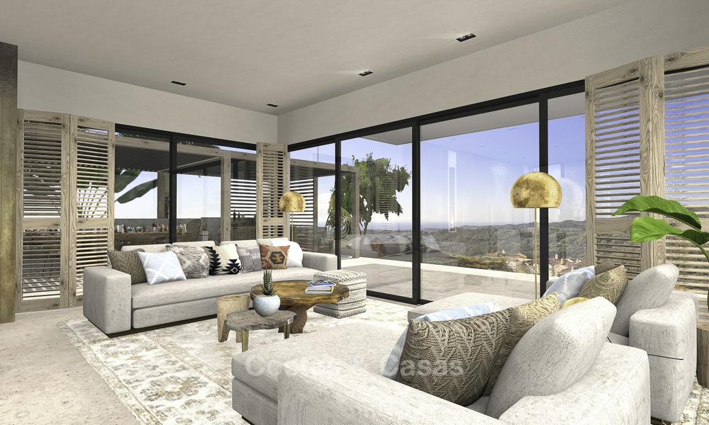 Villa de luxe moderne neuve avec vue panoramique sur la mer à vendre à Benahavis - Marbella 12540
