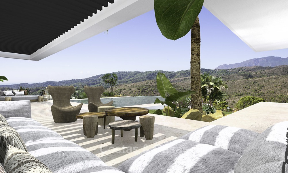 Villa de luxe moderne neuve avec vue panoramique sur la mer à vendre à Benahavis - Marbella 12543