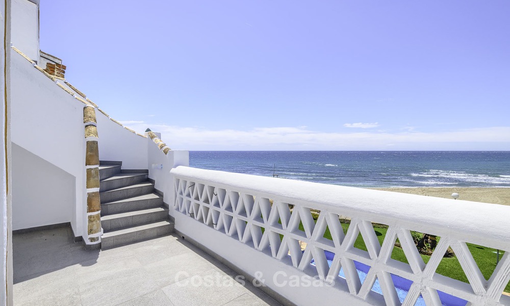 Penthouse de plage entièrement rénové avec vue sur la mer à vendre, Mijas Costa 12895