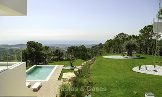 Magnifiques villas neuves de luxe contemporaines avec vue imprenable sur la mer à vendre, Benahavis, Marbella 13440 