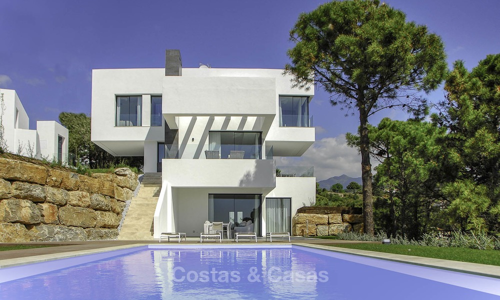 Magnifiques villas neuves de luxe contemporaines avec vue imprenable sur la mer à vendre, Benahavis, Marbella 13443