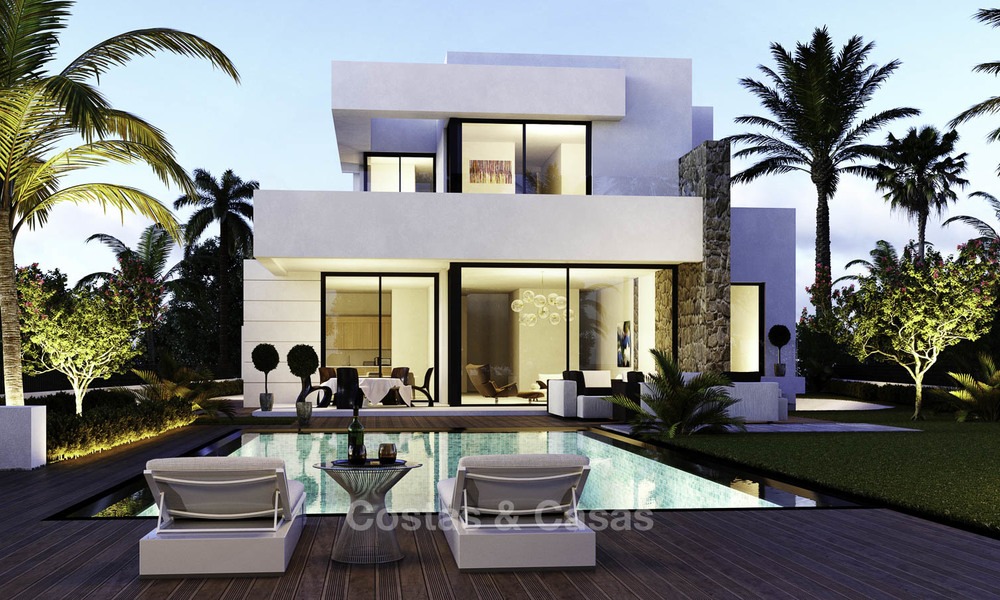 Nouvelles villas de luxe modernes à vendre sur le New Golden Mile, entre Marbella et Estepona 13505