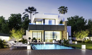 Nouvelles villas de luxe modernes à vendre sur le New Golden Mile, entre Marbella et Estepona 13516 