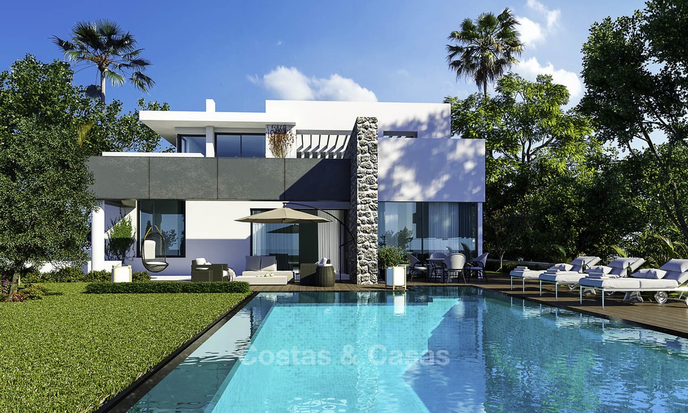Nouvelles villas de luxe modernes à vendre sur le New Golden Mile, entre Marbella et Estepona 13518