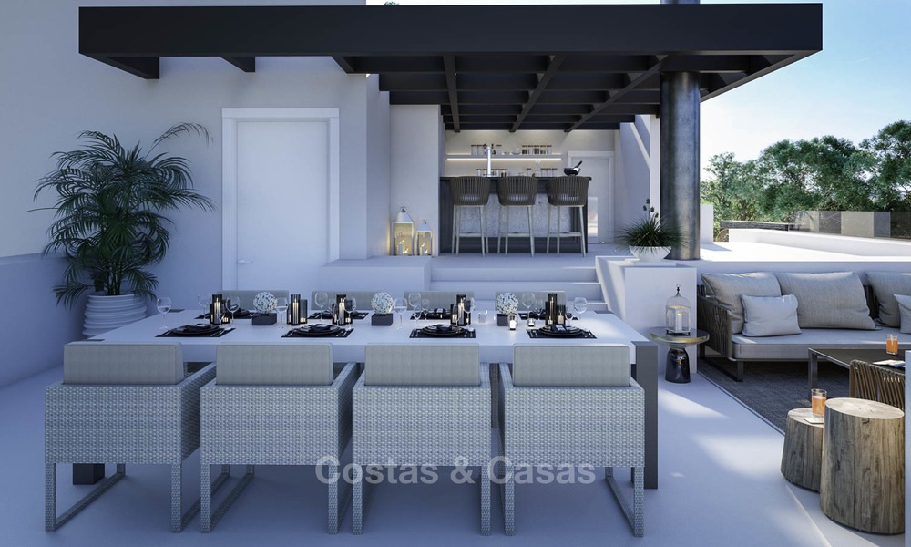 Nouvelles villas de luxe modernes à vendre sur le New Golden Mile, entre Marbella et Estepona 13519