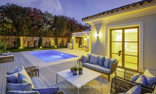 Elégante et luxueuse villa de style méditerranéen à vendre, entièrement rénovée, dans la Vallée du Golf de Nueva Andalucía, Marbella 14238 