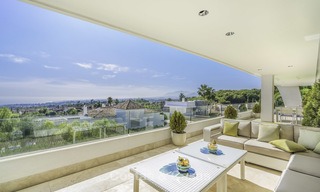Superbe penthouse duplex de luxe de 5 chambres avec vue panoramique sur la mer à vendre à Sierra Blanca sur le Golden Mile, Marbella 14277 