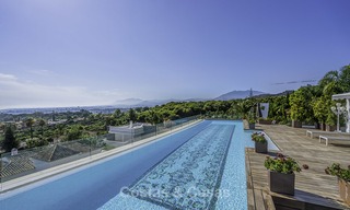 Superbe penthouse duplex de luxe de 5 chambres avec vue panoramique sur la mer à vendre à Sierra Blanca sur le Golden Mile, Marbella 14287 