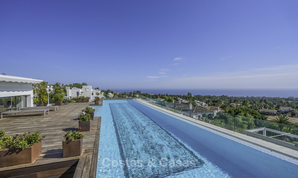 Superbe penthouse duplex de luxe de 5 chambres avec vue panoramique sur la mer à vendre à Sierra Blanca sur le Golden Mile, Marbella 14290