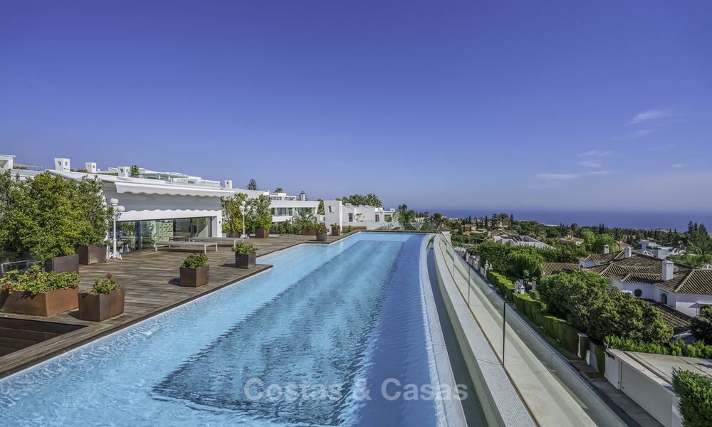 Superbe penthouse duplex de luxe de 5 chambres avec vue panoramique sur la mer à vendre à Sierra Blanca sur le Golden Mile, Marbella 14291