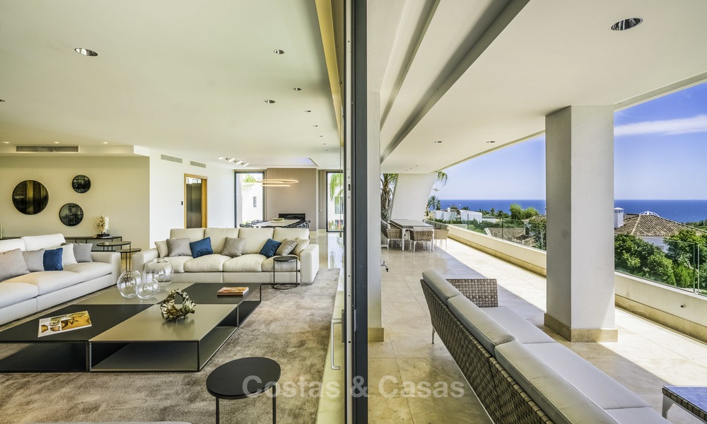 Superbe penthouse duplex de luxe de 5 chambres avec vue panoramique sur la mer à vendre à Sierra Blanca sur le Golden Mile, Marbella 14299