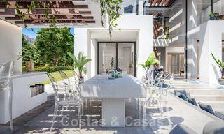 Des villas de luxe contemporaines flambant neuves à vendre, directement sur un terrain de golf sur le New Golden Mile, entre Marbella et Estepona 33610 