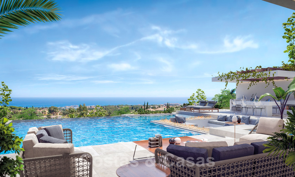 Des villas de luxe contemporaines flambant neuves à vendre, directement sur un terrain de golf sur le New Golden Mile, entre Marbella et Estepona 33612
