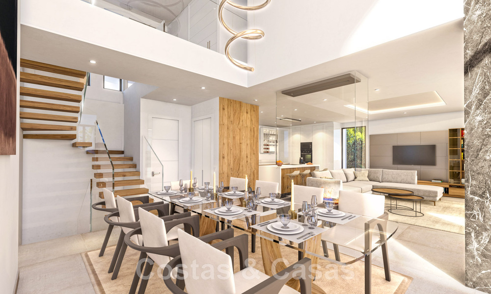 Des villas de luxe contemporaines flambant neuves à vendre, directement sur un terrain de golf sur le New Golden Mile, entre Marbella et Estepona 46152