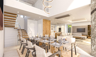 Des villas de luxe contemporaines flambant neuves à vendre, directement sur un terrain de golf sur le New Golden Mile, entre Marbella et Estepona 46152 