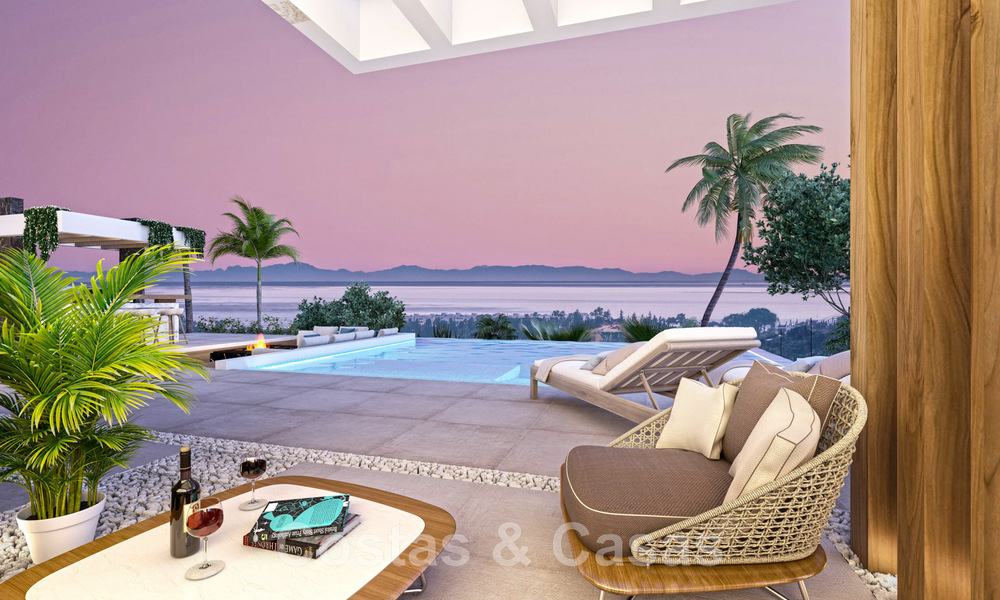 Des villas de luxe contemporaines flambant neuves à vendre, directement sur un terrain de golf sur le New Golden Mile, entre Marbella et Estepona 46154