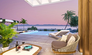 Des villas de luxe contemporaines flambant neuves à vendre, directement sur un terrain de golf sur le New Golden Mile, entre Marbella et Estepona 46154 