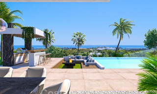Des villas de luxe contemporaines flambant neuves à vendre, directement sur un terrain de golf sur le New Golden Mile, entre Marbella et Estepona 46156 