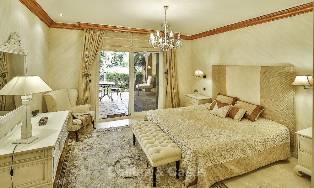 Bel appartement de jardin à vendre dans un complexe prestigieux de la Sierra Blanca sur le Golden Mile à Marbella. 14378